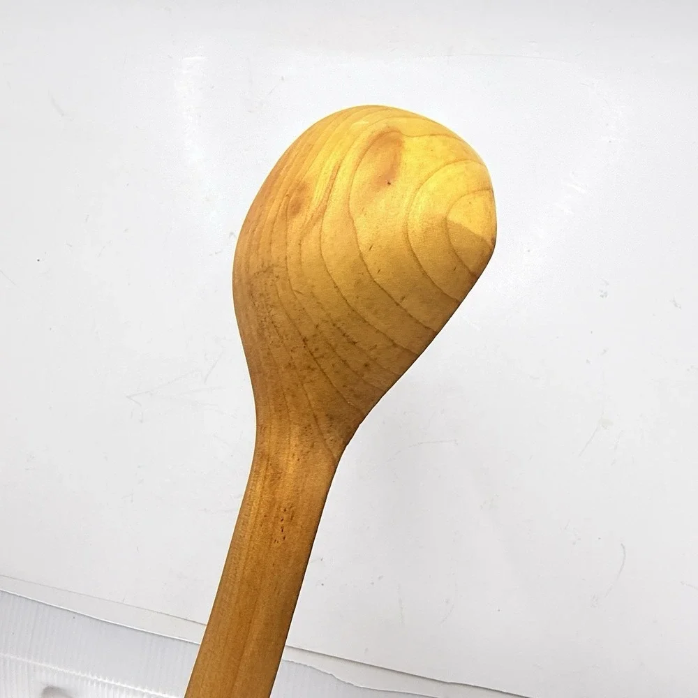 Hand Carved Hickory Ladle Pour Spout Primitive Farmhouse Kitchen Heritageware
